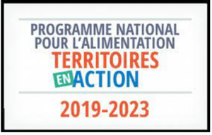 Fond blanc avec texte en couleur Programme National pour l'Alimentation